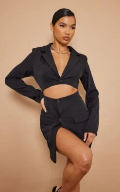 Robe Blazer De Tailleur Moulante Noire à Taille Découpée -Zeze Vetements Magasin 84756c58f5e0cff3c342fd9e2cc981ce597921fe cmv3302 1