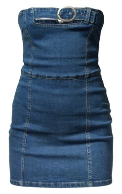 Robe Très Courte En Jean Stretch Délavage Bleu Moyen à Ceinture -Zeze Vetements Magasin 8670320fa0d33a01c54511d272cf6bd655fb76f9 cmz9098 5