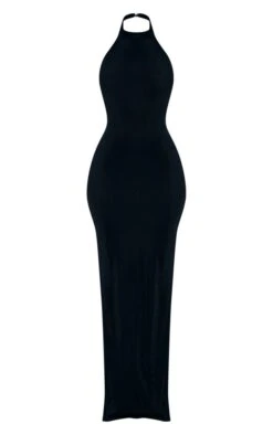 Robe Moulante Longue En Acétate Noire à Dos échancré Et Col Montant -Zeze Vetements Magasin 878f8ab98f524f185c7ee237490895a6eca00d45 cnc7621 5
