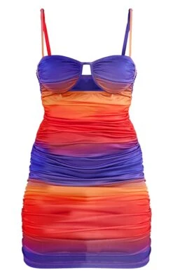 Robe Multicolore Imprimé Abstrait Découpée à Bretelles Et Armatures -Zeze Vetements Magasin 8af20052fbb53b8063916d4ef2b7a545c092f067 cnd5873 5