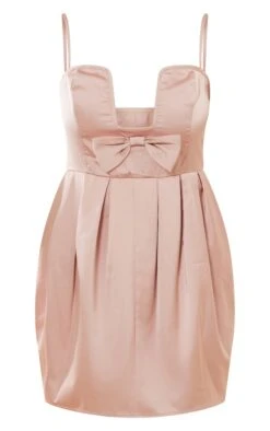 Robe Droite Rose Pâle à Bretelles Avec Armatures Et Détail Noeud -Zeze Vetements Magasin 8bbec74a43557153eb7b83445eb1bf22fcc1e656 cna3511 5