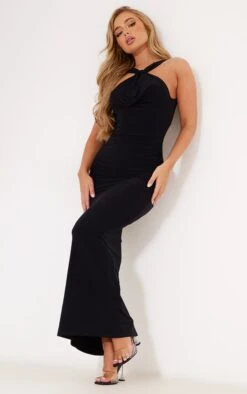 Robe Longue Moulante Noire à Col Bénitier Avec Noeud Et Dos Ouvert -Zeze Vetements Magasin 8dfce533ef28ada3c5408da7c02c1981123c09b7 cnd2260 3