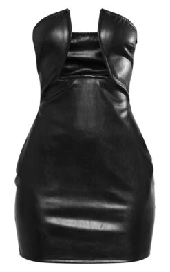 Robe Bustier Moulante En Similicuir Noir à Barre En V Plongeante -Zeze Vetements Magasin 8eafc04c425e204a3c32ca6b0d1628399accbd4e cnc6163 5