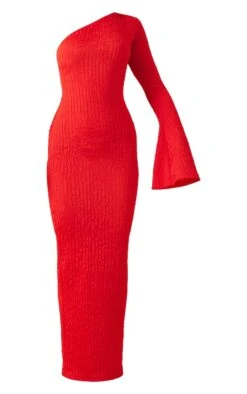 Robe Longue Texturée Rouge Asymétrique -Zeze Vetements Magasin 8f68c645c900b9b6a25ab118b0ad580d7560d961 cnd2063 5