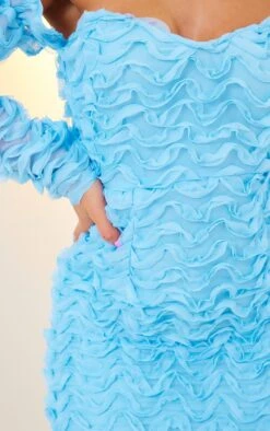 Robe Moulante Texturée Bleu Ciel à Col Bardot -Zeze Vetements Magasin 91aa6a41cc3e5211b912123cdd35815be57f020f cnd2014 4