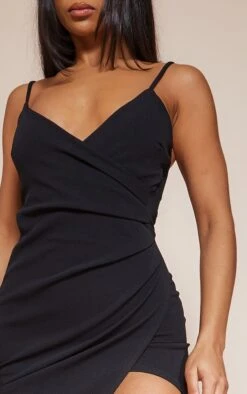 Lauriell Robe Midi Noire En Crêpe Cache-cœur -Zeze Vetements Magasin 93bf2a73a5f7f0b6a0a18e2a9b301b47cf9e66c8 clq5708 4