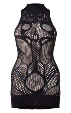 Robe Moulante Découpée Noire Sans Coutures à Col Montant -Zeze Vetements Magasin 9c9e4823369f8edc13ecfdde040869899ca16973 cnd2192 5