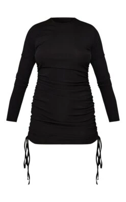 Robe Moulante Très Côtelée Noire à Côté Froncé -Zeze Vetements Magasin 9d242da7e529acb13f3c164fee52fd7e25dabe8d cnd2181 5