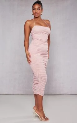 Robe Longue En Mesh Très Froncé Rose Croisée Sur Le Cou -Zeze Vetements Magasin 9f8e5ec19a8823a7df48d2c62daed11d29aa4213 cnc6216 3