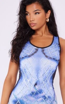 Robe Moulante à Imprimé Nu Bleu Et Bretelles -Zeze Vetements Magasin a390746bd3ba12a051d5cc82688d34873b52be29 cne2709 4