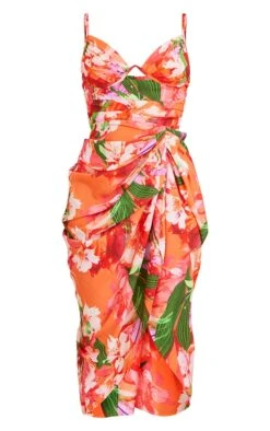 Robe Mi-longue Pêche Imprimé Tropical à Bretelles Fines -Zeze Vetements Magasin a5b6f17d65e5bdadd48d6421c17f20c03c719643 cmy8597 6
