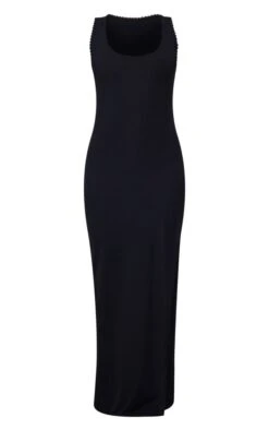 Robe Longue Fendue Noire à Bordure En Dentelle -Zeze Vetements Magasin ab1c4366c916b4d46817ade15cfbadfc72965668 cnd1295 5