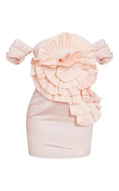 Robe Moulante Bustier Crème Structurée à Détail Rose Satinée -Zeze Vetements Magasin b6a5963abb5c9ca4b102ecb9cc72bf38d1b90770 cna9173 5