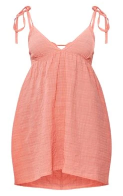 Robe Droite Pêche Effet Lin Découpée à Dos Noué -Zeze Vetements Magasin ba4094b800390246b8c7a2e1b78fb6486b70b4e0 cne6481 5