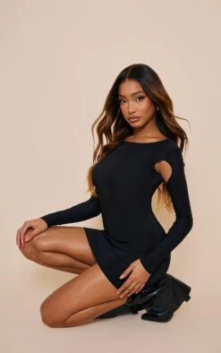 Robe Très Moulante Noire Découpée Sous Les Bras -Zeze Vetements Magasin bda5640656c80c88b668a4c9bc8c47c13b74a769 cnd2279 3