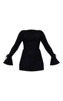 Robe Moulante En Jersey Texturé Noir Découpée Dans Le Dos -Zeze Vetements Magasin bde1e4e71521d116055b17d69513f8f4837f444e cnd1338 5