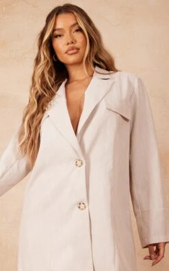 Robe Blazer Effet Lin Gris Pierre à Boutons écaille 10 Robe Blazer Effet Lin Gris Pierre à Boutons écaille -Zeze Vetements Magasin bdeb831c57daa6747e1c101fd73395024934de7f cmw6635 4