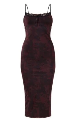 Robe Mi-longue En Mesh Bordeaux Fleuri à Bretelles Et Bordure Dentelle 11 Robe Mi-longue En Mesh Bordeaux Fleuri à Bretelles Et Bordure Dentelle -Zeze Vetements Magasin be6493f4b6f15969194a7dbb82827a68e5b2e738 cnb3556 5