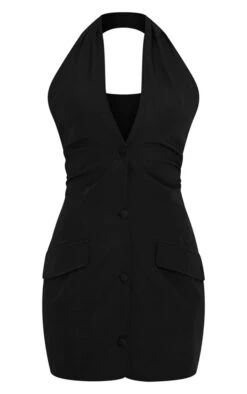 Robe Blazer Tissée Noire Style Gilet à Dos Nu Croisé -Zeze Vetements Magasin c777d6ec46699232d12ee676c161eab3f48699f2 cnd2202 5