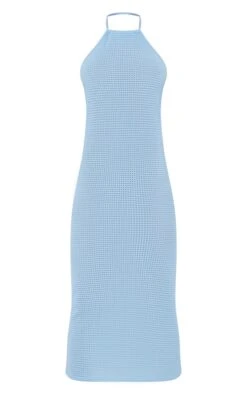 Robe Mi-longue Dos Nu En Maille Tricot Texturée Bleu Vif -Zeze Vetements Magasin c7d73f2449c7cfe059b377b9954d1d8783e6971e cnd7438 5