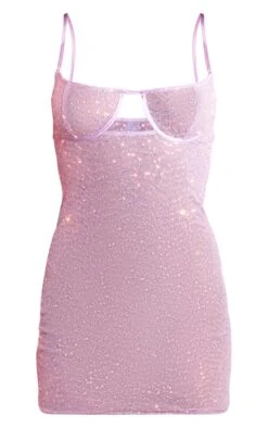 Robe Moulante Transparente En Sequins Lilas à Armatures -Zeze Vetements Magasin c7fbcd6692d2422d31455a06cd1d3f8ecb4d1b80 cne6851 5