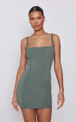 Robe Moulante En Jersey Kaki Mousse à Liserés Et Empiècements -Zeze Vetements Magasin c89f6ac8facf9ea11968018ad700ab75b14e86ac cnd2290 3