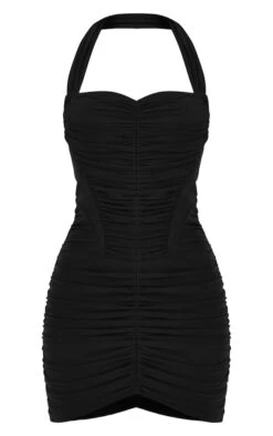 Robe Moulante Très Froncée En Mesh Noir à Corset Et Dos Nu -Zeze Vetements Magasin c965358bc07a74d92ebab3b7c23e86fbb5b629e8 cnd0356 5