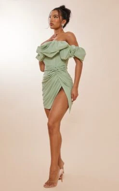 Robe Moulante Bouffante En Mesh Vert Sauge à Corset -Zeze Vetements Magasin ca53f50f8f9ea6e18d2a308587d75fe7a6e04ec8 cnc9991 3