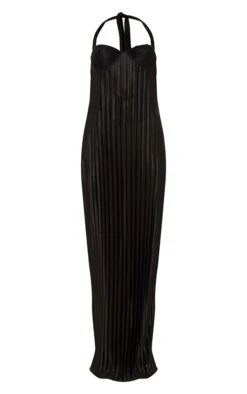 Robe Longue Très Plissée Noire à Bonnets En Dentelle -Zeze Vetements Magasin cee62ba6d4c85ab6129e3c2e07eb01190b18b8f5 cnd2008 5