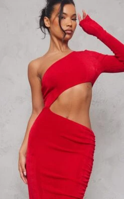 Robe Asymétrique Longue Moulante Rouge En Acétate Découpé -Zeze Vetements Magasin d28840f6ba6f2250766cc1084b7fdf5ea5b630a2 cnb5155 4