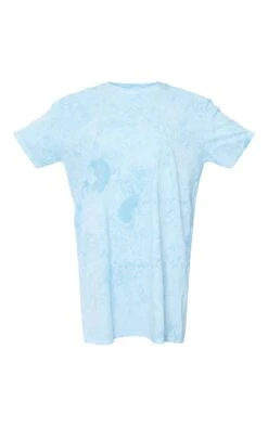 Robe T-shirt Bleu Javélisé à Slogan Good Day -Zeze Vetements Magasin d4c5b5864af31a40db4bcc69510097e1c0e9fa54 cne8944 5