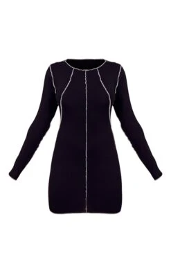 Robe Moulante En Jersey Noir à Coutures Contrastantes 10 Robe Moulante En Jersey Noir à Coutures Contrastantes -Zeze Vetements Magasin d5a20c3b515b2a433e8b35eab668915211b06e61 cnb9606 5