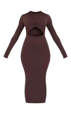 Robe Longue En Jersey Chocolat Découpée à Noeud -Zeze Vetements Magasin d5cc2aaad1e2ffd01766c8122d9bbb9d1e333ad6 cnc9053 5
