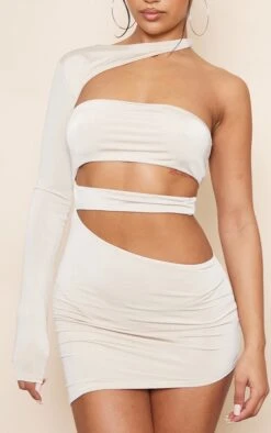 Robe Courte Gris Pierre Moulante Asymétrique Découpée -Zeze Vetements Magasin dbb004a6e343d8178e9ee4dd8b29c27661d63b5e cnc1308 4