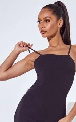 Robe Mi-longue Noire à Fines Bretelles -Zeze Vetements Magasin dbb771ae4fe387b19d44acf5185cdf27f6abdefb cmp9622 4