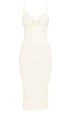 Robe Mi-longue écrue Côtelée Structurée Découpée à Bretelles Et Contours -Zeze Vetements Magasin dec46bba8d1edafa5dcc8239e69c1ee4a6f9f501 cmy4945 6