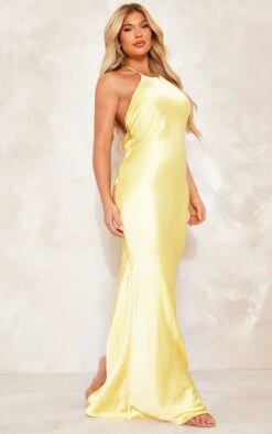 Robe Longue Dos Nu Satinée Jaune Citron à Boutons 9 Robe Longue Dos Nu Satinée Jaune Citron à Boutons -Zeze Vetements Magasin e02f116fad7846ca3d08f20073b0cf7a37c29f59 cne2989 3