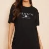 Robe T-shirt Oversize Noire à Slogan Venice -Zeze Vetements Magasin e13b11c71615bfa18e8d07c3618facc1115da3e6 cnd8842 1