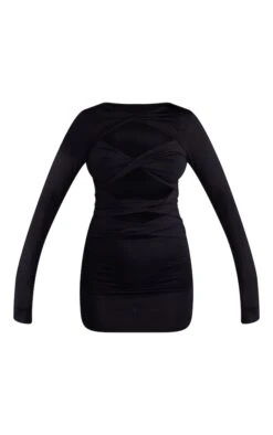 Robe Moulante Manches Longues Découpée Noire à Découpes Et Torsades -Zeze Vetements Magasin e22f4fb646874cd3502b1f0837db5f9761f34d24 cnb9199 5