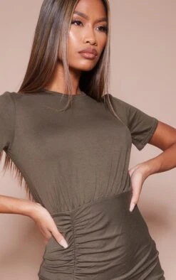 Robe T-shirt En Jersey Kaki -Zeze Vetements Magasin e424f713f459896e6c8b88c09a38980444c3d9c9 cnd5514 4