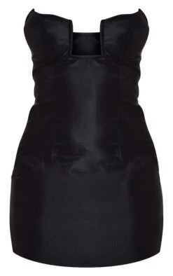 Robe Bustier Moulante Noire Satinée à Barre En V -Zeze Vetements Magasin e4bafa196c414fcac0b7b65685833809619d7443 cnd0373 5
