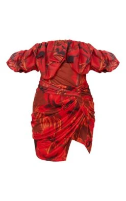 Robe Moulante Bouffante En Mesh Fleuri Rouge à Corset -Zeze Vetements Magasin e6dcdf6612e3e83b266a2ccab85a847639f0b829 cnc9992 5