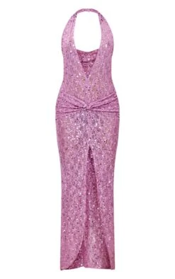 Robe Longue Drapée Lilas En Sequins à Décolleté Et Dos Nu -Zeze Vetements Magasin edbfe85cd632d6e1ccee961bfbb5bfcd5d9c85cc cne3770 5