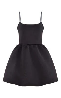 Robe En Néoprène Noir à Bretelles Fines Et Jupe Bouffante -Zeze Vetements Magasin efeee40c59f34b8628505bd7ff30526fd2d0d36d cnd2059 5