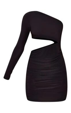 Robe Très Moulante Asymétrique Noire à Taille Découpée Et Fronces -Zeze Vetements Magasin fc6781cee0bc168d78c9be79b281a35a596321b7 cna1180 5