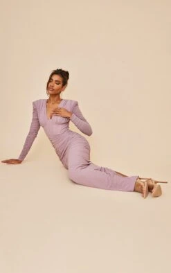 Robe Longue En Mesh Mauve Froncé à Armatures -Zeze Vetements Magasin fca9f03ecac0af99904f19a51804fdd2dbec1c5b cnc3540 3